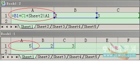 EXCEL 同时显示某一单元格的公式及结果