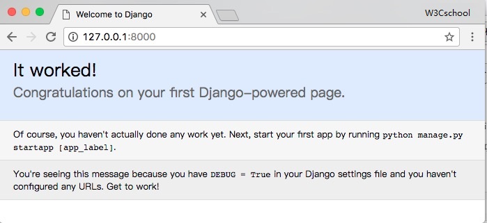 Django 创建第一个项目