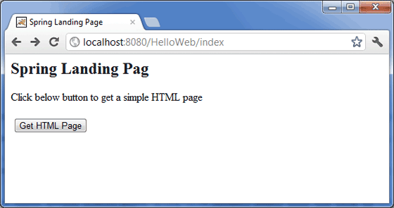 Spring Static Pages Example
